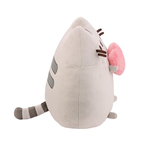AURORA Pusheen with Heart Soft Toy | 9In Grey Plush | Eco-Friendly Fill | Suitable from Birth 4