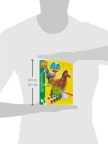 SES Creative Casting & Painting Kit Horse - Arts and Crafts Set for Ages 5+ 6