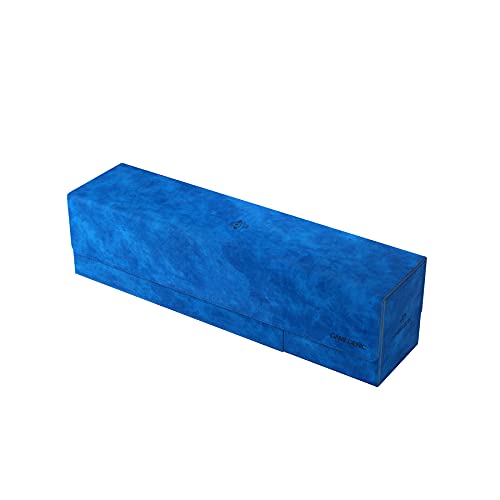 Gamegenic Card's Lair 400+ Card Box | Blue | Magnetic Closure | 2 Removable Drawers 2