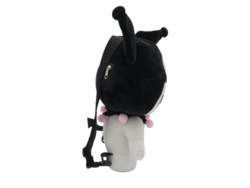 CyP Brands Hello Kitty & Kuromi 3D Plush Backpack (Black)