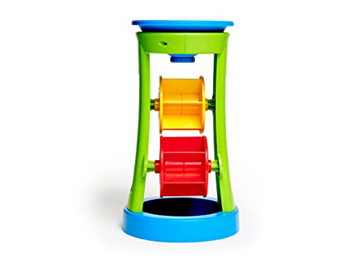 Hape E4046 Double Sand and Water Wheel - Educational Beach & Bath Toy for Toddlers