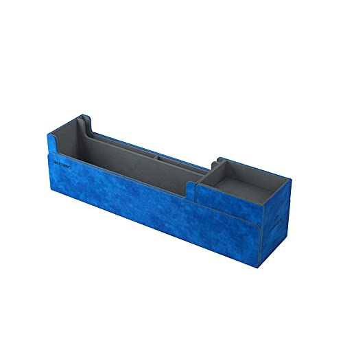 Gamegenic Card's Lair 400+ Card Box | Blue | Magnetic Closure | 2 Removable Drawers 3
