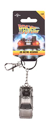 SD Toys SDTUNI20109 Back To The Future DeLorean Metal Keychain