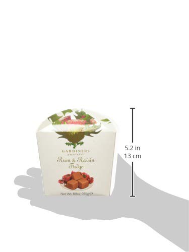 Gardiners of Scotland Rum & Raisin Fudge - Thistle Design Carton 250g 5