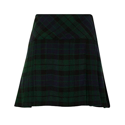 Tartanista MacKay 16.5 Inch Kilt Skirt - Antique Buchanan Tartan, Size 12 UK, Hipster Fit, Above The Knee Length