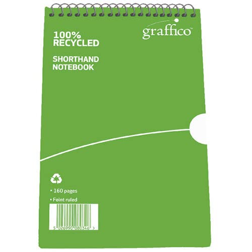 GRAFFICO Reporter Notebook - 160 Pages Ruled | 203 x 127mm | 100% Recycled Paper 2