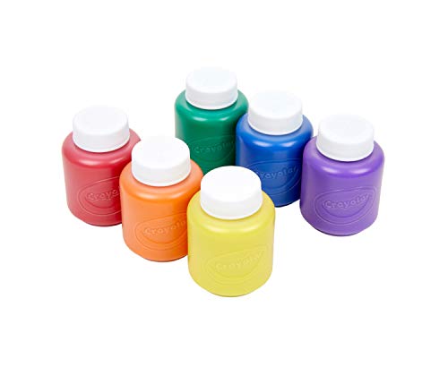 Crayola Washable Kids Paint Set - 6 Non-Toxic Tempera Paints for Ages 3+ 1
