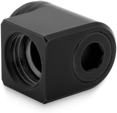 EKWB EK-Quantum Torque Micro Rotary 90° Black - Compact 90° Fitting for Tight Spaces