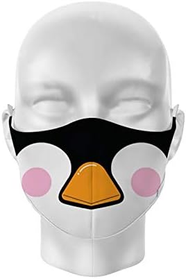 Reusable Face Covering - Non Medical Large Size Adult (Cutiemals Penguin Design)