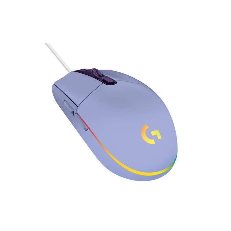 Logitech G203 LIGHTSYNC Gaming Mouse - 8K DPI, 6 Programmable Buttons, Customizable RGB, Lightweight Design, Lilac 13