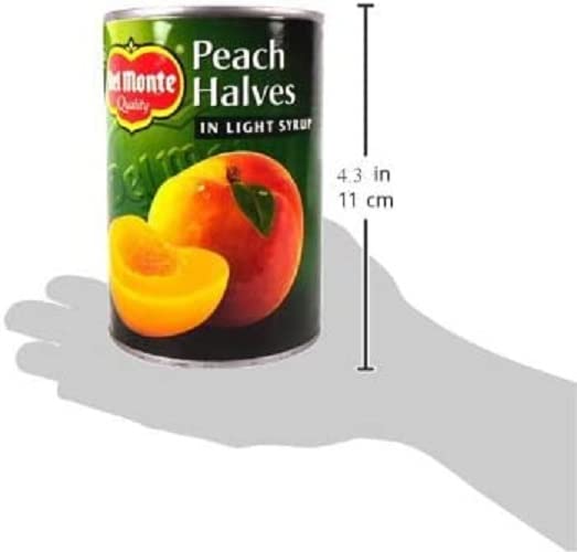 Del Monte Peach Halves in Light Syrup | 420g Can | Fat & Preservative Free