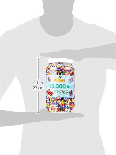 Hama Beads Solid Mix in Tub | Multicolored Plastic Beads | Model 10.211-00 5