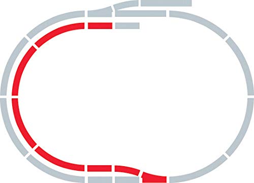 Hornby R8222 OO Gauge Track Extension Pack B - Straight & Curve Tracks, Right Hand Point, Buffer Stop
