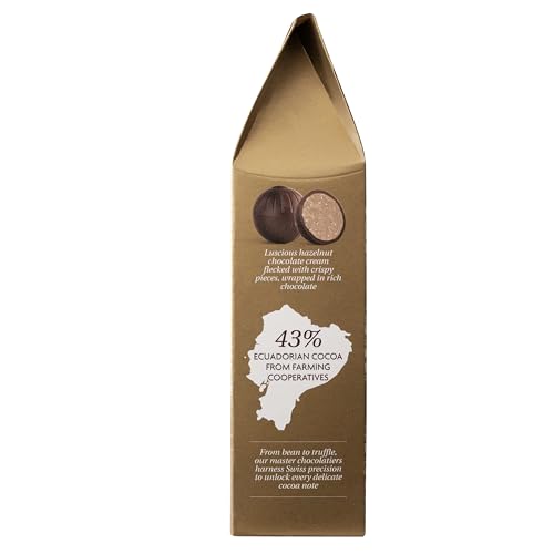 Rhythm 108 Crispy Hazelnut Praline Chocolate Truffles - 500g Box with 42 Vegan Truffles