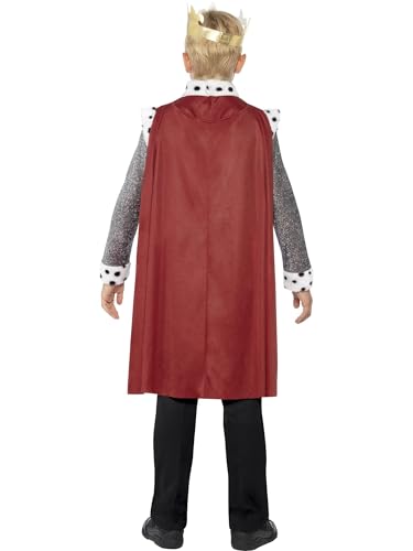 Smiffys King Arthur Medieval Costume - Tunic, Cape & Crown for Boys Ages 4-6 10