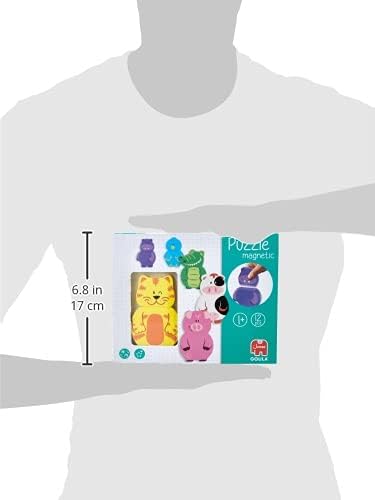 Goula Magnetic Interchangeable Puzzle - Educational Wooden Animal Puzzle for Toddlers 12 Months+ 2