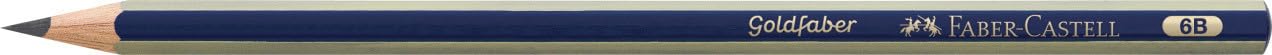 Faber-Castell Goldfaber 1221 Graphite Pencil - 6B Hardness | Smudge-Proof | Hexagonal Grip 3