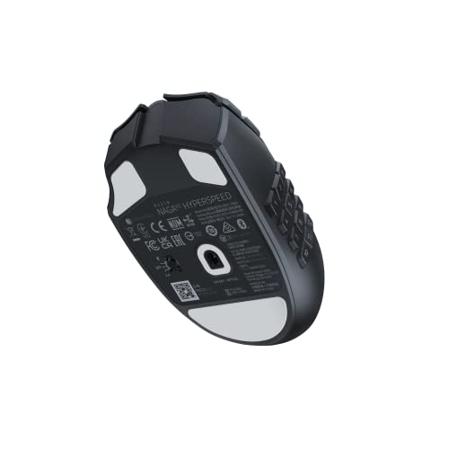 Razer Naga V2 HyperSpeed - Wireless MMO Gaming Mouse with 19 Programmable Buttons, Black 11