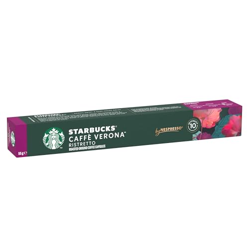 STARBUCKS Caffè Verona by Nespresso, Dark Roast Coffee Capsules, 100% Arabica, 10 x 10 Capsules 5
