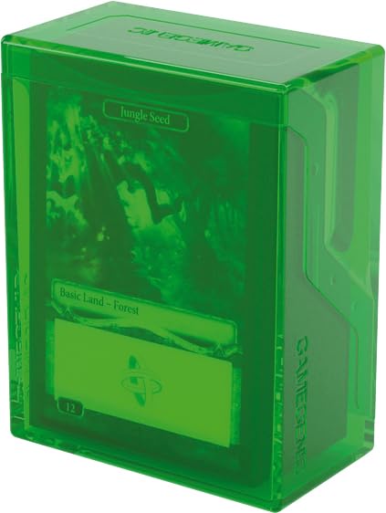 Gamegenic Bastion 50+ XL Deck Box - Green | Plastic | Secure Closure | Portable 2