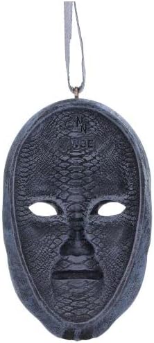 Nemesis Now Harry Potter Deatheater mask Hanging Ornament, Grey, 7cm