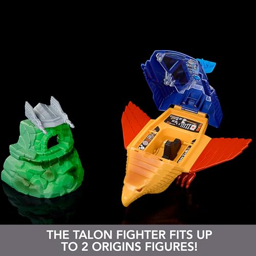 Masters of the Universe Origins Talon Fighter and Point Dread - 5.5-Inch Scale Vehicle and Outpost Playset for Ages 6+