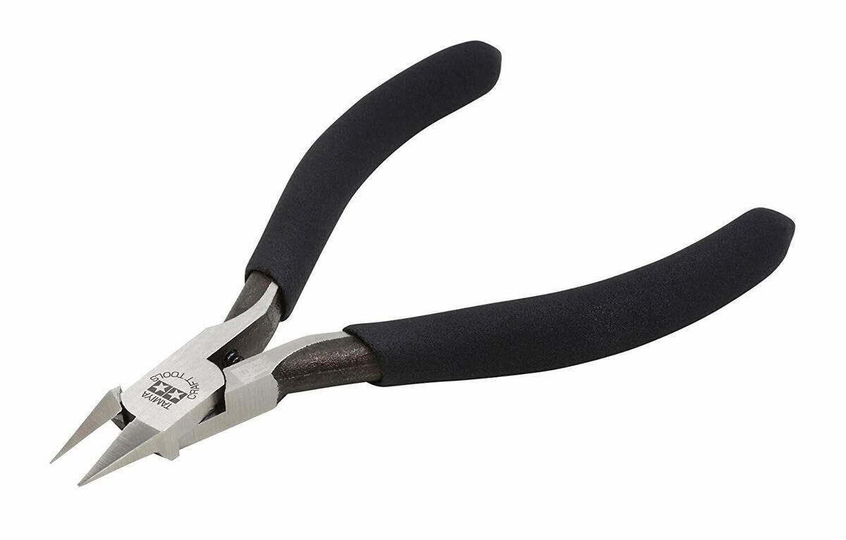 Tamiya Sharp Pointed Side Cutter For Plastic - Slim Jaw - 74123