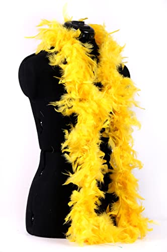 Trimits Marabou Feather Boa 1.8m - Yellow Costume Accessory for Fancy Dress, Festivals, Pride, Weddings & Decor 8