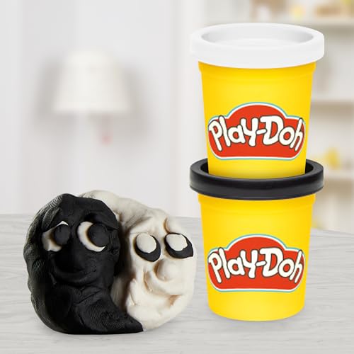Play-Doh Favorite Colors 9-Pack Set with 7 Large & 2 Small Cans – Red, Orange, Yellow, Green, Blue, Purple, Pink, Black, White 10