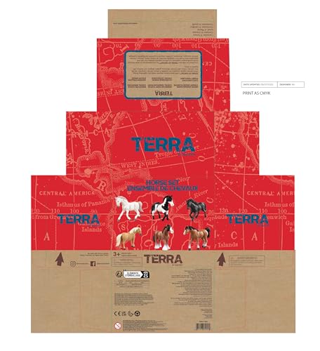 Terra by Battat 6-Piece Realistic Horse Figurines Set - 6-Inch Plastic Animal Play Figures for Kids 3+ 17