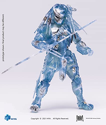 Diamond Select Hiya Toys - AVP Active Camouflage Scar 1/18 Scale Figure - Collectible Action Figure for Ages 3+