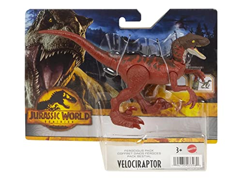 Mondo Jurassic Dominion - Fierce Animal Dinosaur Velociraptor - 18cm Articulated Action Figure