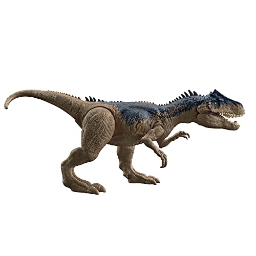 Jurassic World Roar Attack Allosaurus Dinosaur Action Figure - Interactive Roaring & Movable Joints for Kids 4+