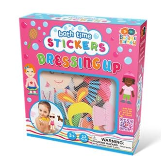 Buddy & Barney - Dressing Up Bath Time Stickers 32-Piece Playset for Kids 3 Years and Up 6