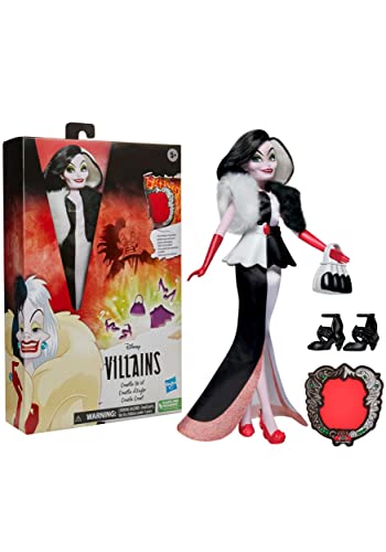 Disney Princess Villains Cruella De Vil Fashion Doll - Includes Accessories & Removable Outfit, Ages 5+