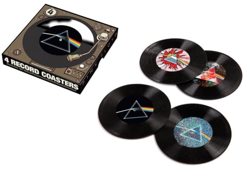 AQUARIUS - Pink Floyd Vinyl Coaster Set, 4-Piece, Multi-Colour