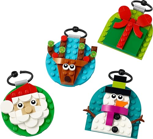 LEGO Christmas Ornament Selection - Building Toy with 4 Festive Hanging Decorations for Kids 6+ 20