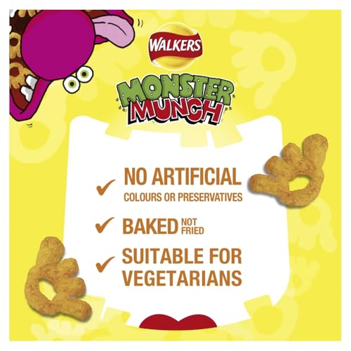 Walkers Monster Munch Roast Beef Flavour Crisps Multipack 6x20g 5