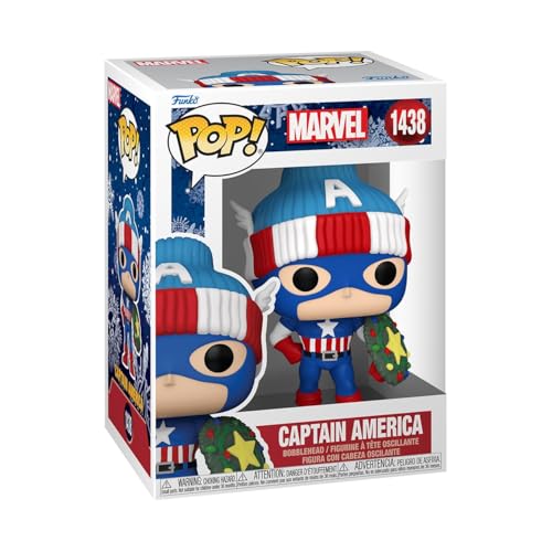 Funko Pop! Marvel Holiday - Captain America Vinyl Figure (80032)