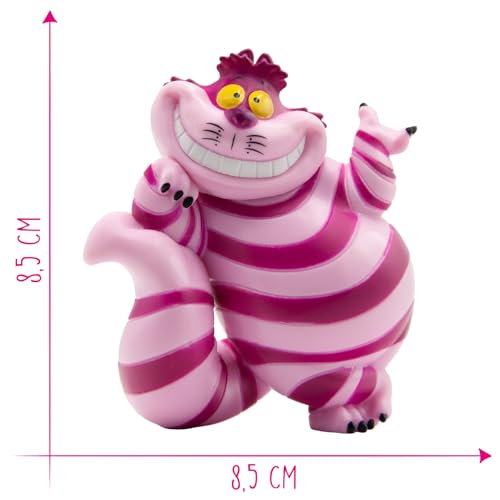 Bullyland Disney Alice in Wonderland Cheshire Cat Figure - Hand-Painted Collectible Toy (7.3 cm)