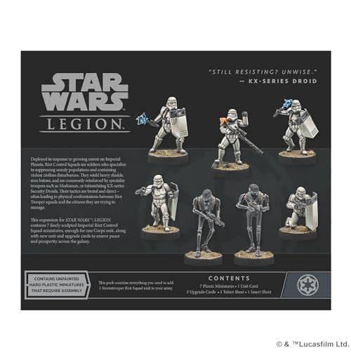 Atomic Mass Games Star Wars: Legion Imperial Riot Control Squad Unit Expansion (AMGSWL134)