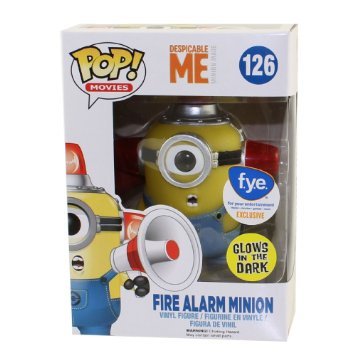 Despicable Me Fire Alarm Minion Glows In The Dark Exclusive Funko 04961 Pop ! Vinyle #126