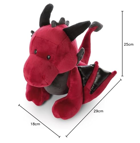 Nici Red Dragon Eldor 30 cm Standing Plush Stuffed Animal - Soft Cuddly Toy 14