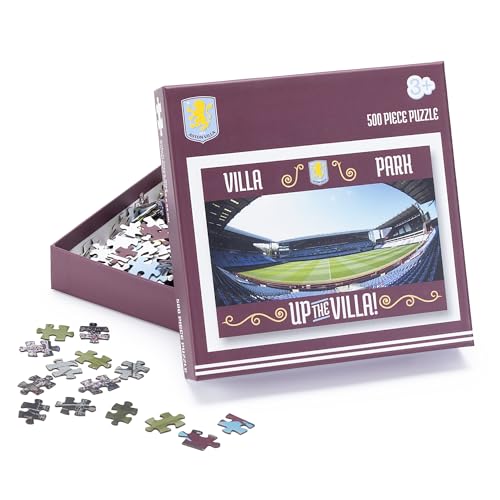 Aston Villa 500 Piece Jigsaw Puzzle - Villa Park Panoramic Stadium Art for Kids & Fans 3