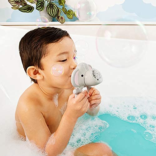 Munchkin Bubble Bestie Elephant Bubbler Bath Toy - Ages 3+ | Grey | Plastic