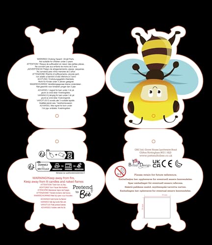 PRETEND TO BEE Banana Tabard Dress Up Costume for Kids 3-7 Years - Yellow 8