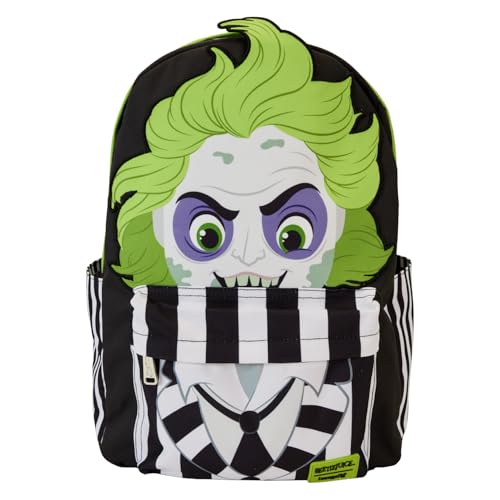Loungefly Beetlejuice Striped Jacket Full-Size Backpack 1