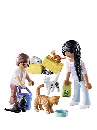 Playmobil Country Cat Family - Sustainable Farm Playset for Ages 4+ (71309)