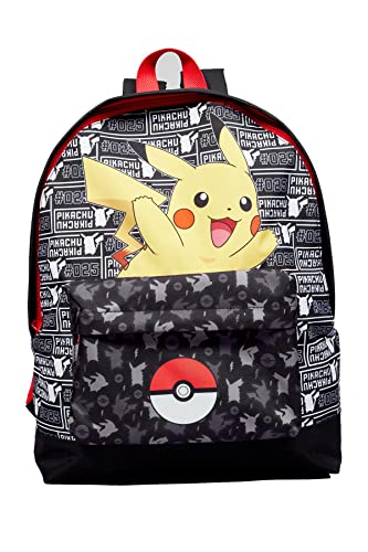 Marvel Pokemon Pikachu Pokeball Themed Children's Backpack (tmPOKE03738)