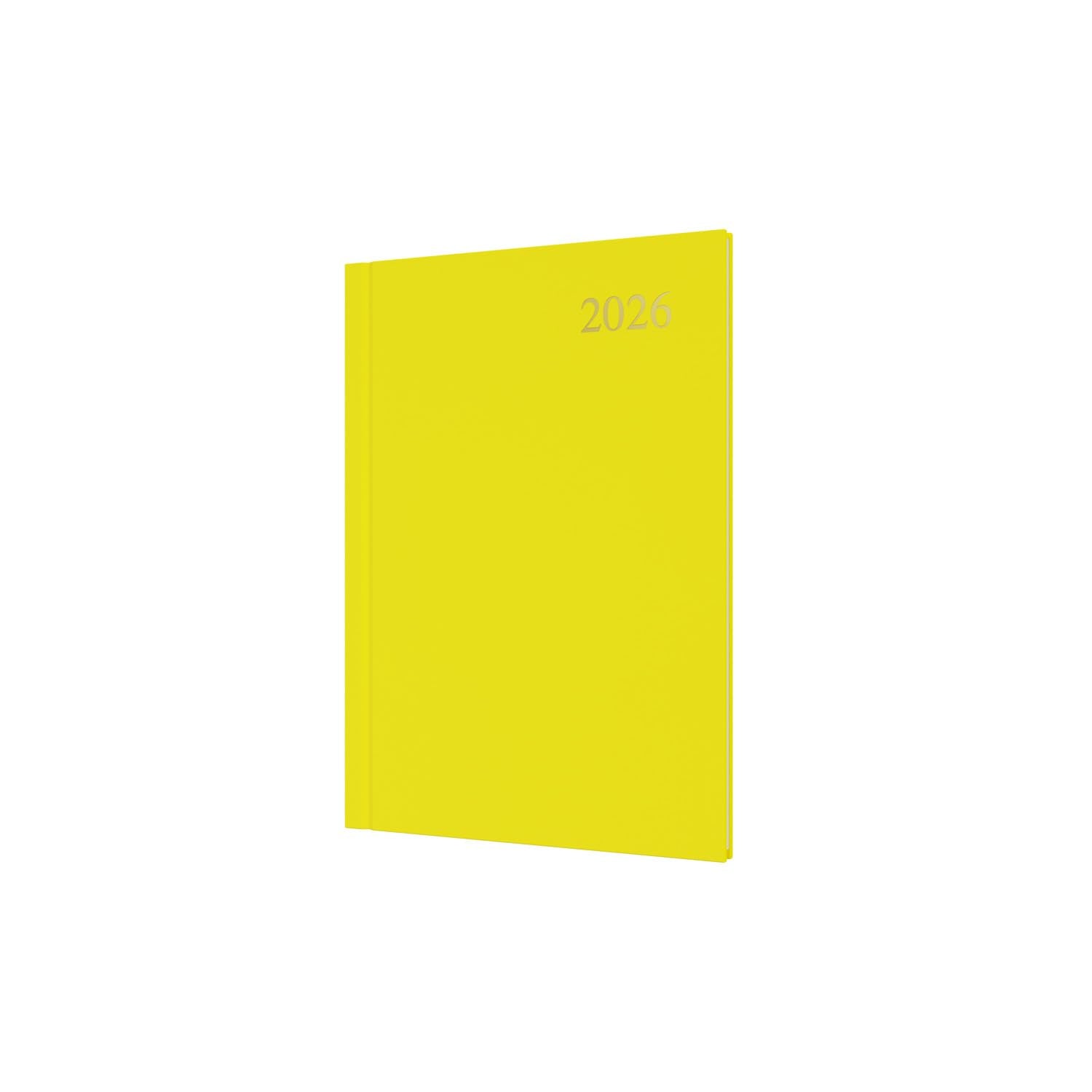 Collins Essential 2026 12 Month Calendar Year Planner - A5 Week-To-View | Yellow Hard Cover